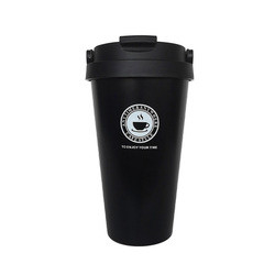 Frascos de vacío reutilizables de 500ml, taza de café de acero inoxidable, termo con logotipo personalizado, tazas de viaje para café, taza de café con tapa