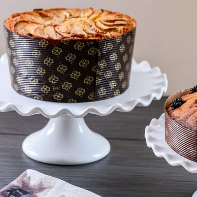 La madera impermeable a la grasa de papel del molde de Kraft del panettone que cuece alto reduce 4 pulgadas a pulpa