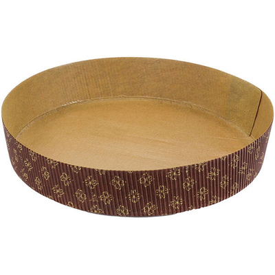 La madera impermeable a la grasa de papel del molde de Kraft del panettone que cuece alto reduce 4 pulgadas a pulpa