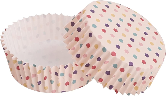 Magdalena grande de papel impermeable a la grasa Muf enorme de los trazadores de líneas del mollete de las tazas que cuece 3,5 pulgadas