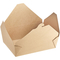 El papel de Kraft doblado Microwavable de la caja de la comida de la comida del almuerzo saca continuado