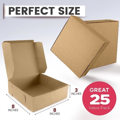 Pulpa de papel acanalada plegable de madera de la torta de Kraft de la cerradura del desplome de la caja de la torta que cuece