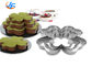 RK Bakeware China Foodservice NSF Acero inoxidable Trébol de cuatro hojas Ratón Moldeado Mousse Cake Anillos Tamaño personalizado