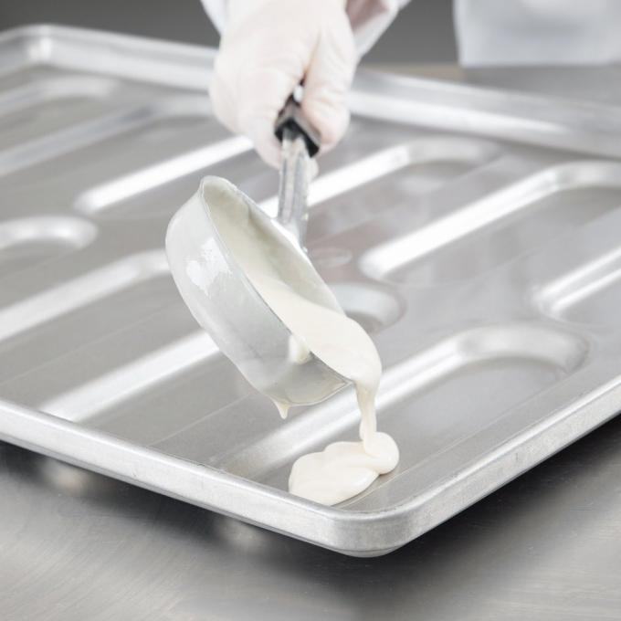 RK Bakeware China Foodservice NSF 0215 Acero aluminizado esmaltado Extremo redondeado Hoagie Bun Pan Bandeja para hornear pan de hamburguesa 2