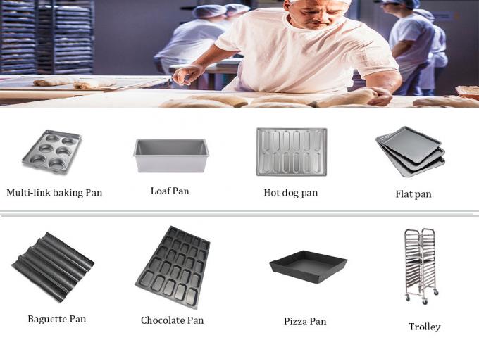 RK Bakeware China Foodservice NSF 49015 Glaze Aluminio Sub Sandwich Roll Pan Bandeja para hornear 8
