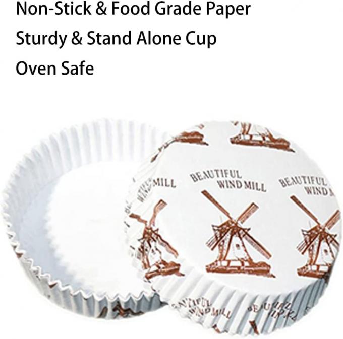 Rk Bakeware China 3.5 Inch Greaseproof Paper Baking Cups, Large Muffin Liners Cupcake Liners, Jumbo Muffin Liners