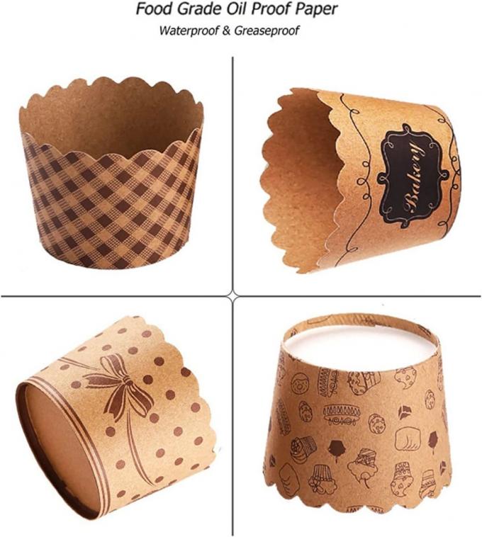 Categoría alimenticia de la taza de la magdalena de Rk que cuece Bakeware China del trazador de líneas del mollete de los trazadores de líneas de Kraft de la torta enorme enorme enorme del papel y papel impermeable a la grasa de las tazas que cuece